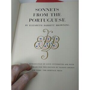 Elizabeth Barrett Browning SONNETS FROM THE PORTUGESE Heritage Press in Slipcase